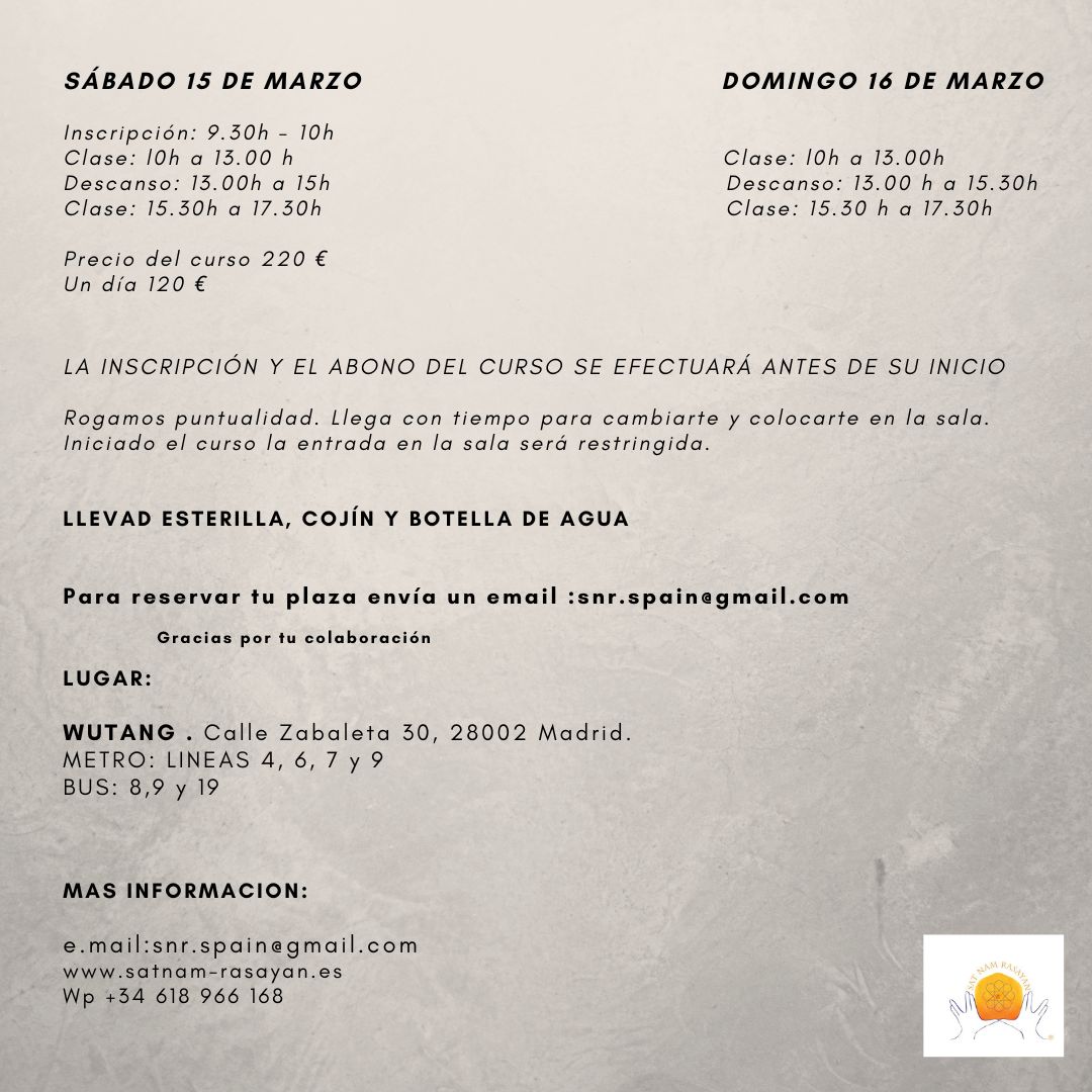 información taller sadhu singh